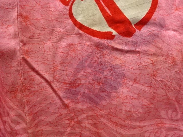  アンティーク　紋錦紗　鈴模様長襦袢